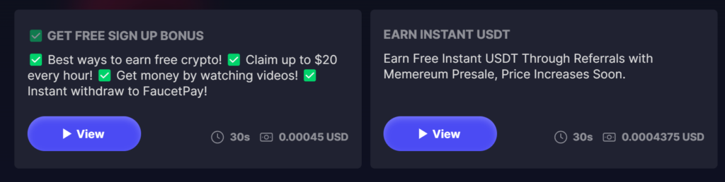 Earn Free Crypto